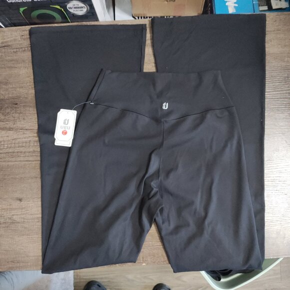 UEU Dark Gray Flare Athletic Leggings - Size Large NWT - Picture 2 of 4